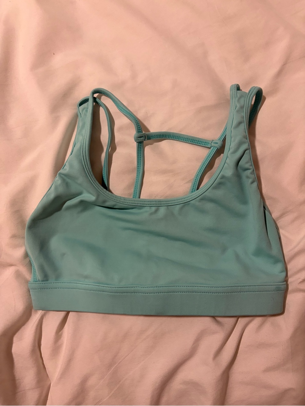 P'tula Mint Teal Strappy Sports Bra